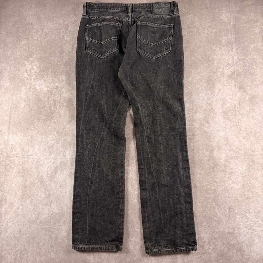 vintage y2k ecko unlimited straight leg black jeans